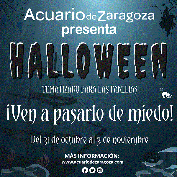 VEN A DESCUBRIR EL ACUARIO DE ZARAGOZA EN HALLOWEEN