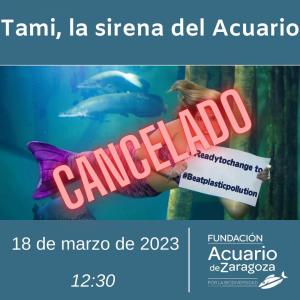 CANCELACIÓN TALLER SIRENA TAMI 18 DE MARZO