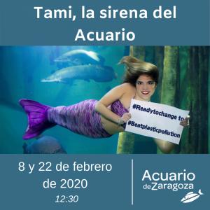 TAMI VUELVE AL ACUARIO DE ZARAGOZA A CONTARNOS SU HISTORIA SOBRE LO QUE ESTÁ PASANDO EN LOS MARES Y RÍOS DE LA TIERRA