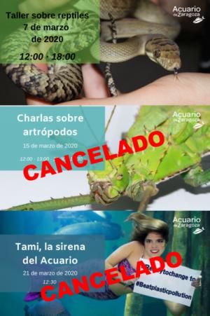 CANCELACIÓN TALLERES EDUCACIÓN AMBIENTAL DE MARZO