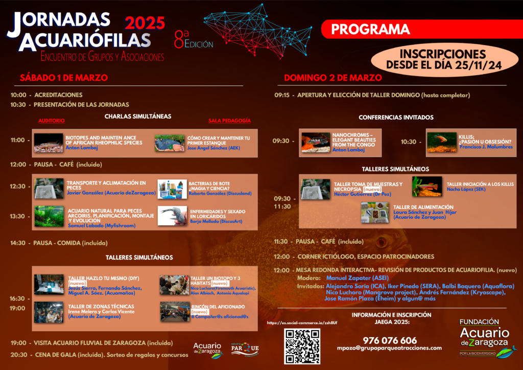 PROGRAMA JAEGA 2025 CON QR INSCRIPCION